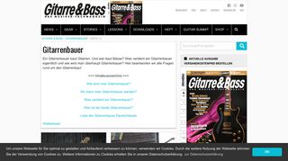 
                            12. Gitarrenbauer | Seite 12 | GITARRE & BASS