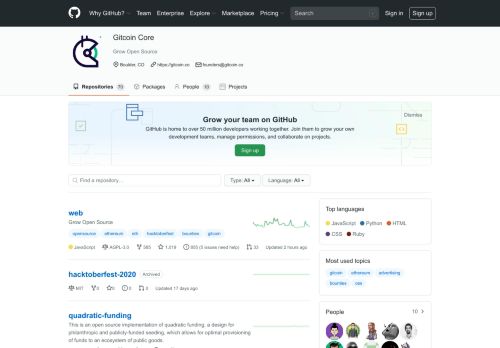 
                            5. Gitcoin Core · GitHub