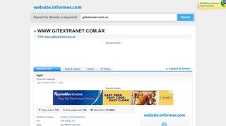 
                            10. gitextranet.com.ar at Website Informer. login. Visit Gitextranet.