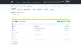 
                            7. GitHub - adamjmcgrath/react-native-simple-auth: OAuth login for ...