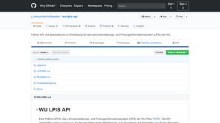 
                            12. GitHub - alexanderhofstaetter/wu-lpis-api: Python API und ...