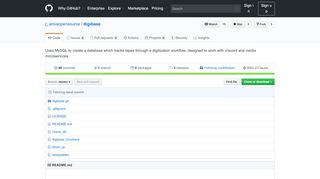 
                            12. GitHub - amiaopensource/digibase: Uses MySQL to create a database ...