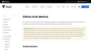 
                            9. GitHub - Auth Methods - Vault by HashiCorp