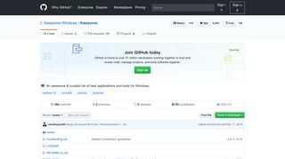 
                            7. GitHub - Awesome-Windows/Awesome: An awesome & curated list of ...