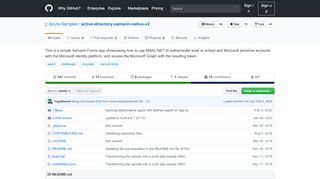 
                            11. GitHub - Azure-Samples/active-directory-xamarin-native-v2: This is a ...