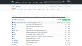 
                            9. GitHub - Azure/azure-cli: Command-line tools for Azure.