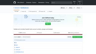 
                            9. GitHub - barsoom/banktools-se: Validate and normalize Swedish bank ...