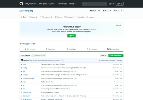 
                            6. GitHub - boostorg/log: Boost Logging library