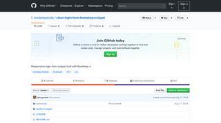 
                            4. GitHub - bootstrapstudio/clean-login-form-bootstrap-snippet ...