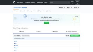 
                            8. GitHub - bradtraversy/mylogin: CakePHP login and registration