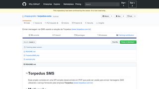 
                            6. GitHub - chapeupreto/torpedus-sms: Enviar mensagem via SMS ...