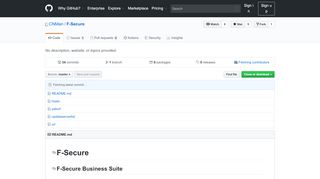 
                            9. GitHub - CNMan/F-Secure