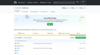 
                            7. GitHub - Connorhd/TabCloud: Store browser window sessions in the ...