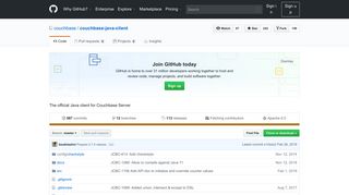 
                            12. GitHub - couchbase/couchbase-java-client: The official Java client for ...