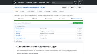 
                            13. GitHub - deanilvincent/Xamarin-Forms-Simple-MVVM-Login: This ...