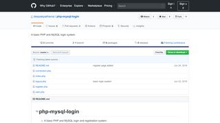 
                            1. GitHub - deepakpathania/php-mysql-login: A basic PHP ...