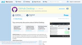 
                            11. GitHub Desktop 1.6.2 free download for Mac | MacUpdate