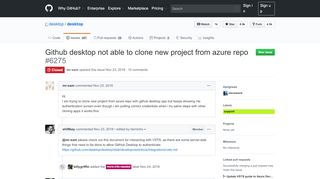 
                            10. Github desktop not able to clone new project from azure repo · Issue ...