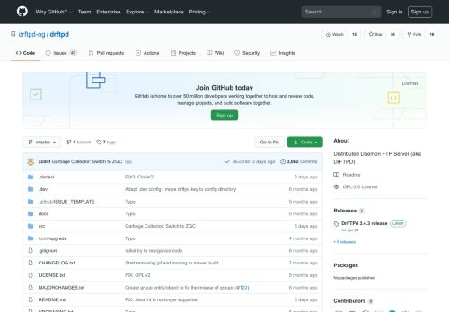 
                            3. GitHub - drftpd-ng/drftpd3: Distributed Daemon FTP Server v3