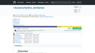 
                            5. GitHub - duosecurity/duo_wordpress: Duo two-factor authentication for ...