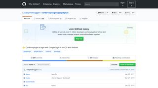 
                            11. GitHub - EddyVerbruggen/cordova-plugin-googleplus: Cordova ...