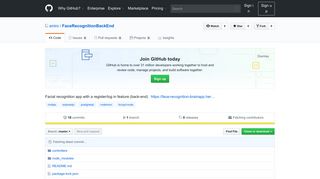 
                            10. GitHub - eniro/FaceRecognitionBackEnd: Facial recognition app with ...