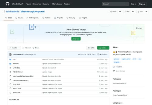 
                            13. GitHub - felixhaeberle/pfsense-captive-portal: Awesome pfsense login ...