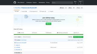 
                            6. GitHub - FeroxRev/Pokemon-Go-Rocket-API: Client API Library