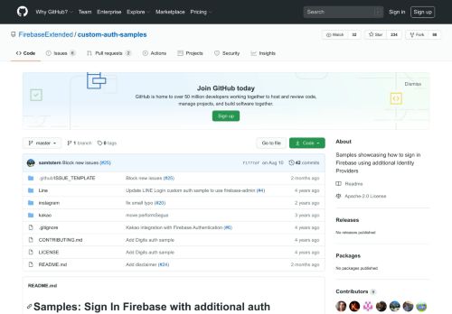 
                            7. GitHub - FirebaseExtended/custom-auth-samples: Samples ...