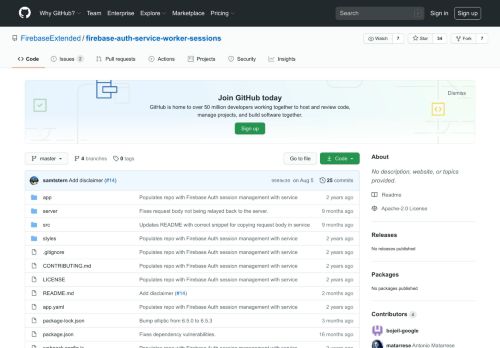 
                            8. GitHub - FirebaseExtended/firebase-auth-service-worker ...