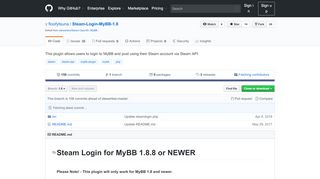 
                            9. GitHub - floofytsuna/Steam-Login-MyBB-1.8: This plugin allows ...