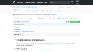 
                            13. GitHub - GeroldSetz/emailondeck.com-domains: A list of disposable ...