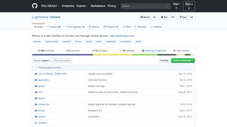 
                            2. GitHub - getminera/minera: Minera is a web interface to monitor and ...