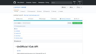 
                            11. GitHub - gilankpam/wancak: Unofficial 1cak API