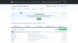 
                            7. GitHub - googleapis/google-api-php-client: A PHP client library for ...