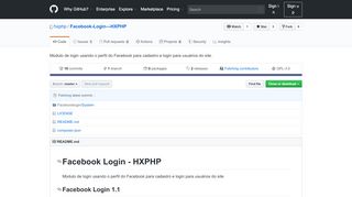 
                            10. GitHub - hxphp/Facebook-Login---HXPHP: Modulo de login usando o ...