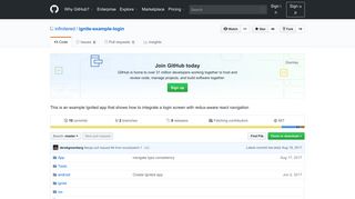 
                            12. GitHub - infinitered/ignite-example-login: This is an example Ignited ...