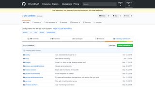 
                            13. GitHub - ipfs/jenkins: Configuration for IPFS's build system