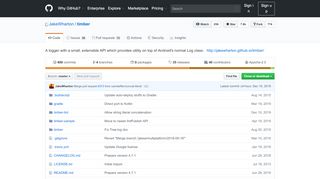 
                            4. GitHub - JakeWharton/timber: A logger with a small, extensible API ...