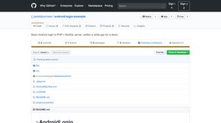 
                            5. GitHub - jaredsburrows/android-login-example: Basic Android login to ...