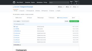 
                            6. GitHub - Jasonette/Instagram-UI-example