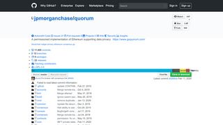 
                            7. GitHub - jpmorganchase/quorum: A permissioned implementation of ...