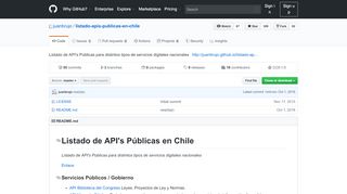 
                            11. GitHub - juanbrujo/listado-apis-publicas-en-chile: Listado de API's ...
