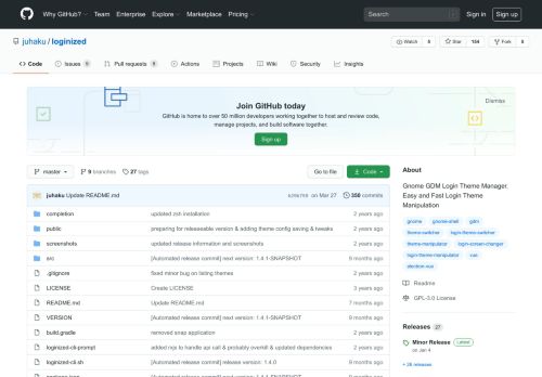 
                            8. GitHub - juhaku/loginized: Gnome GDM Login Theme Manager. Easy ...