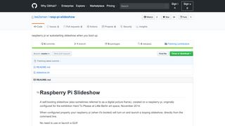 
                            11. GitHub - lee2sman/rasp-pi-slideshow: raspberry pi w/ autostarting ...