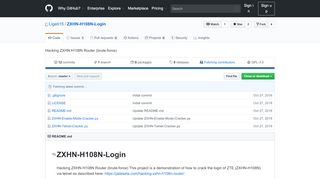 
                            6. GitHub - Ligeti15/ZXHN-H108N-Login: Hacking ZXHN H108N Router ...