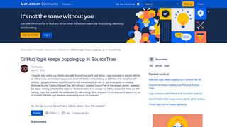 
                            2. GitHub login keeps popping up in SourceTree - Atlassian Community