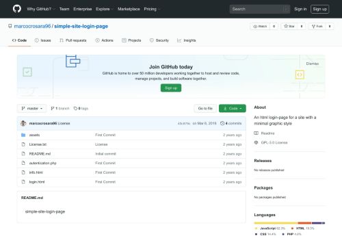 
                            7. GitHub - marcocrosara96/simple-site-login-page: An html login-page ...