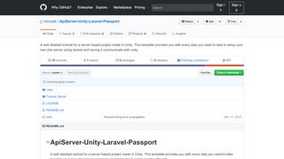 
                            2. GitHub - mirceak/ApiServer-Unity-Laravel-Passport: A well detailed ...