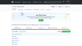 
                            6. GitHub - mittwald/typo3_forum: An Extbase-based TYPO3 Extension ...